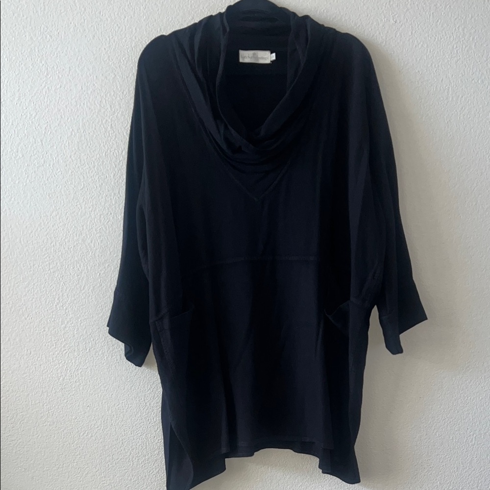 Soft Surroundings Black Cowl Neck  Tunic